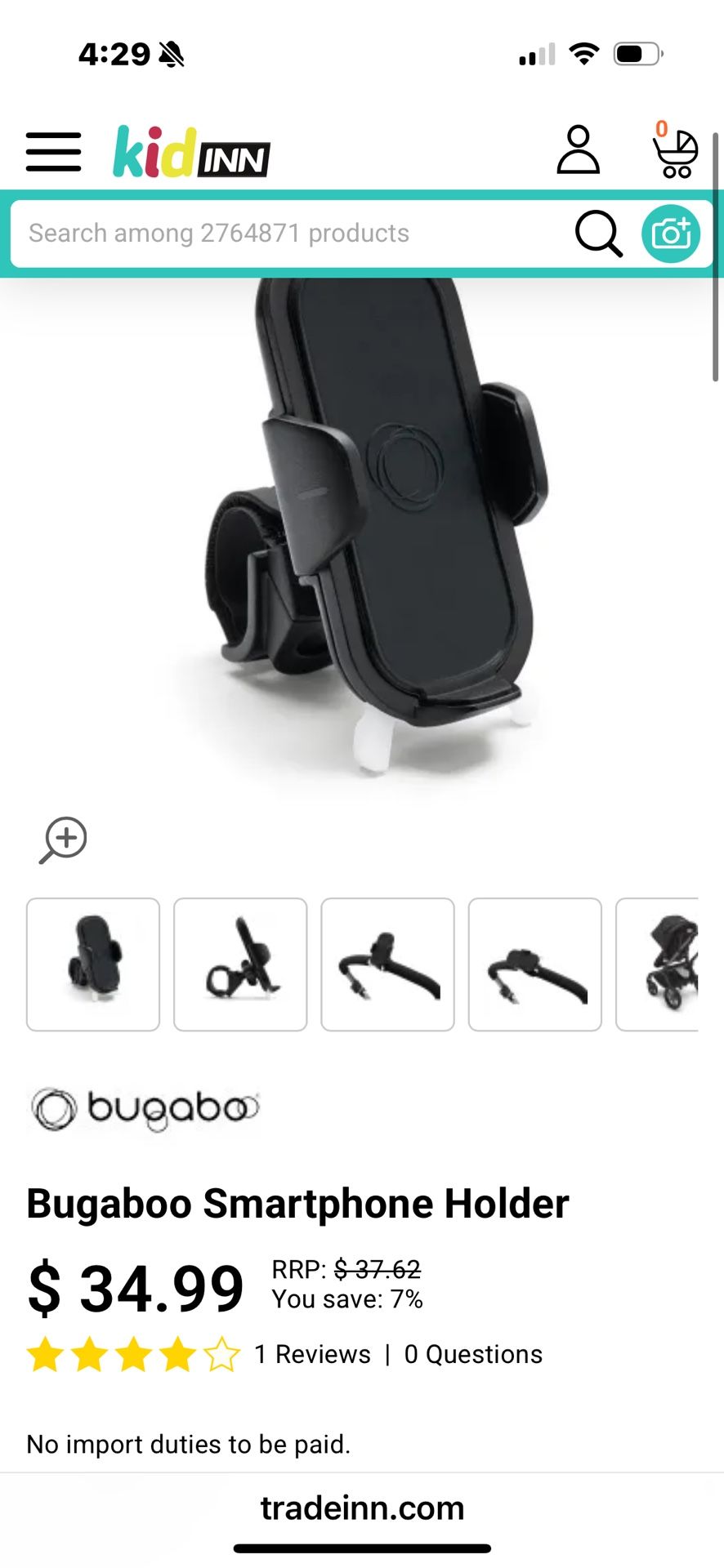 Bugaboo Stroller Phone Holder