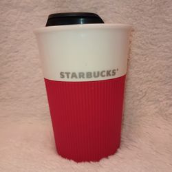 Starbucks 8 oz 2011 New Bone China Porcelaine Anglaise Neuve Mug/Cup Red