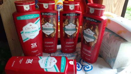 Old spice body wash 24 FL oz and 21 FL oz 5 bottle