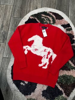 Ralph Lauren polo red horse knit sweater