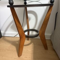 Set of glass end table
