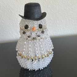 Safety Pin Handmade Snowman