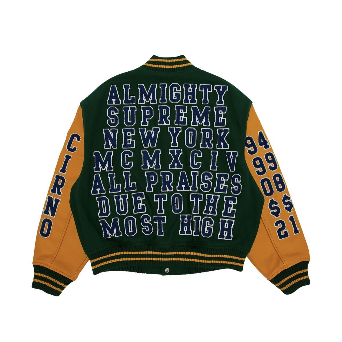 Supreme Praises Varsity Jacket Supreme Praises Varsity Jacket Navy