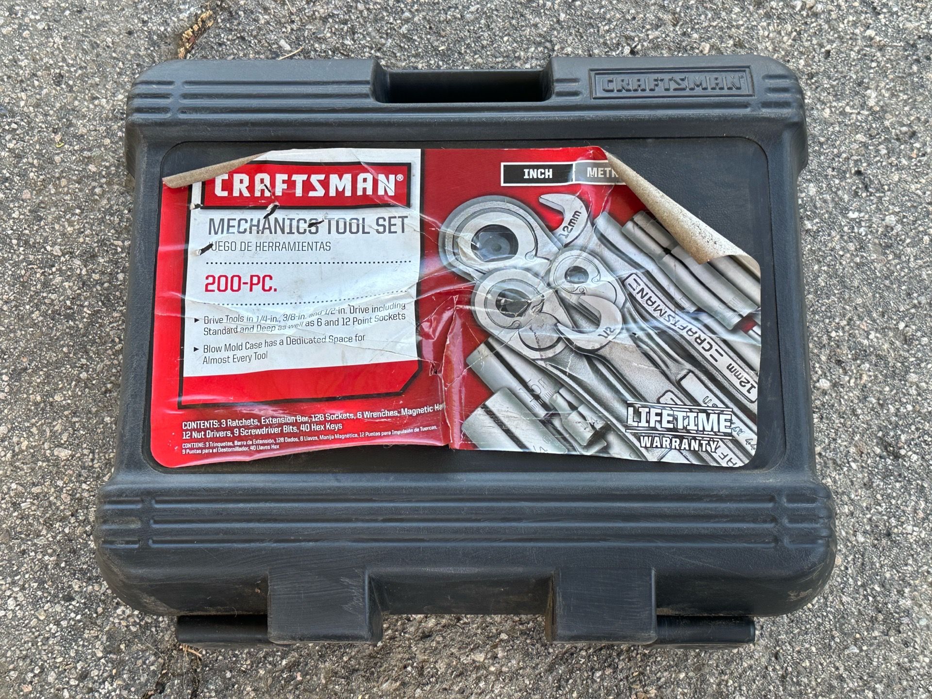 Craftsman USA Toolbox with Tools Tool Box