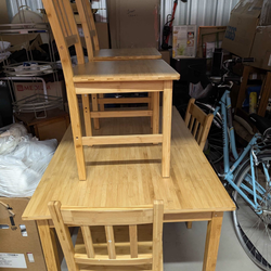 5 Piece Bamboo Dinette Set