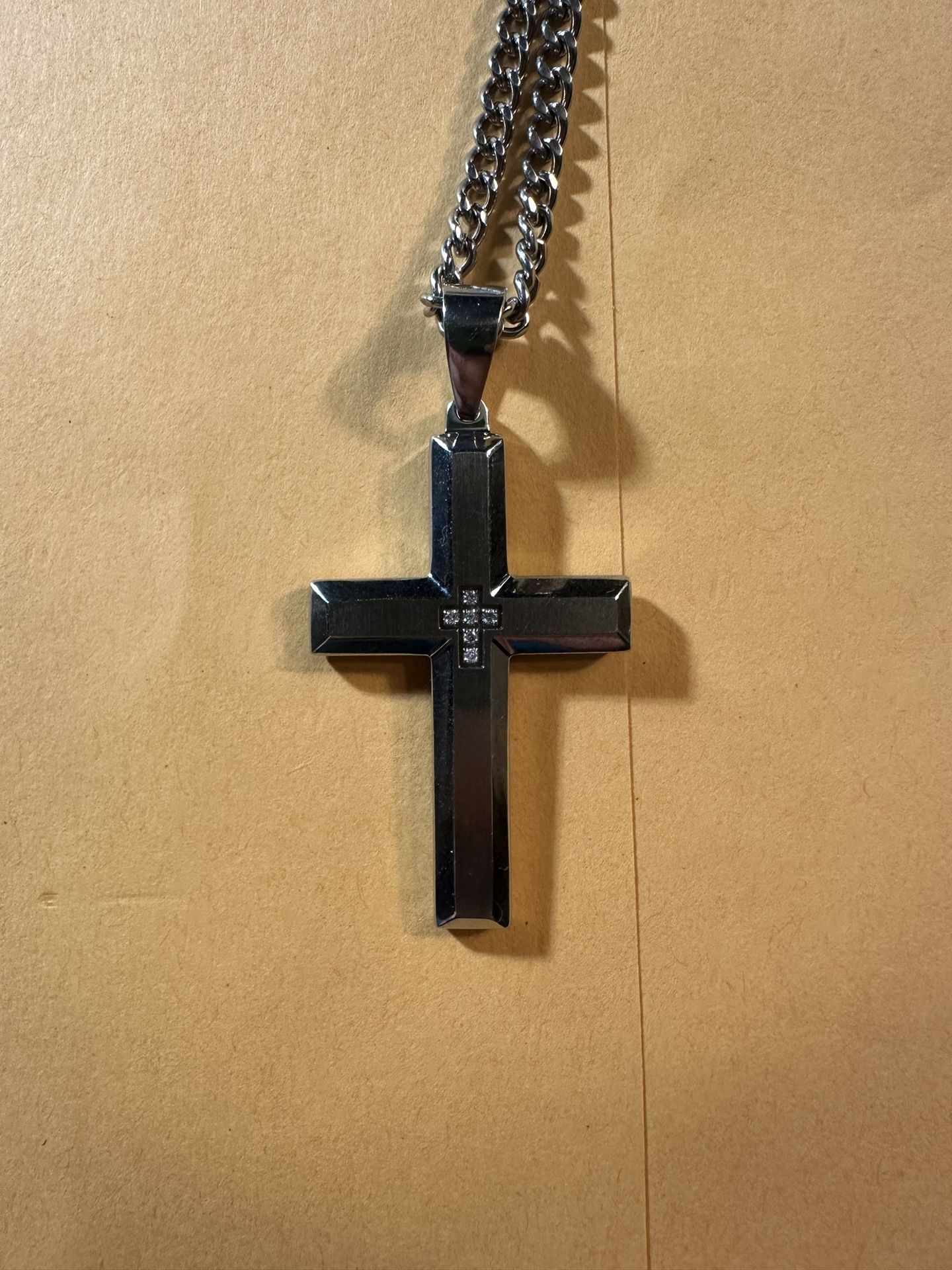 Cross Necklace With Diamonds 