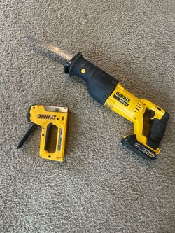 DeWalt 20V Max Reciprocating Saw with Staple Gun