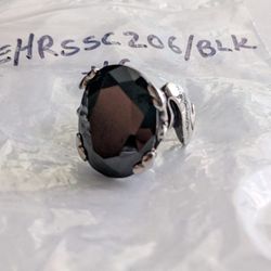 Ed Hardy Black CZ Ring