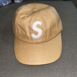 Supreme Raffia S Logo 6-Panel cap