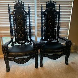 King and queen throne chairs for sale outlet