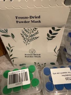 Peptide powder mask