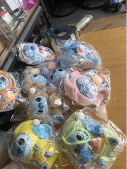 Miniso Stitch Eat Something Before Sleep One Blind Box Vinyl Plush Art Toys$10 each