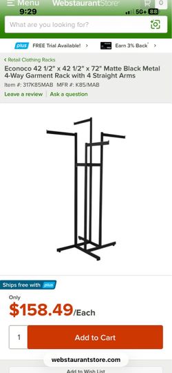 Heavy duty clothes rack