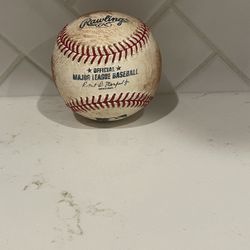 Game Used MLB Baseball 
