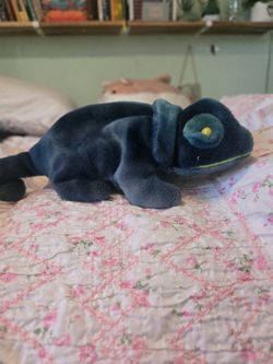 Rare Ty Original Beanie Baby Rainbow 1997 Retired W TRUE Errors / Iggy Fabric