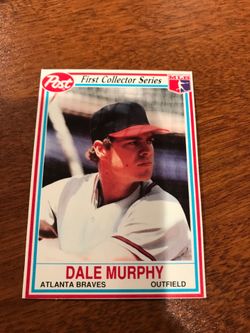 1990 Post Cereal Dale Murphy Atlanta Braves Baseball card