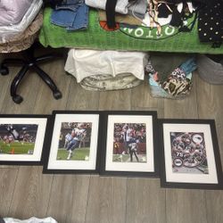 4 Patriot’s  Glass Framed Photos 