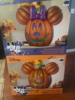Disney-Mickey & Minnie Mouse pumpkin 🎃