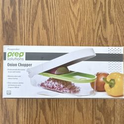 Prep Solutions PS-3000 Onion Chopper 2 Cup White Green Dishwasher Safe