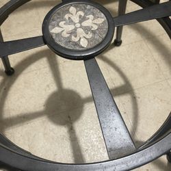 Glass Dining Table with 4 Chairs 