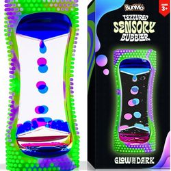 BUNMO Liquid Motion Bubbler Sensory Toy - Calming Fidget Toy for Kids & Adults, Textured Silicone Bubble Timer with Mesmerizing Liquid Flow Sensory Bo
