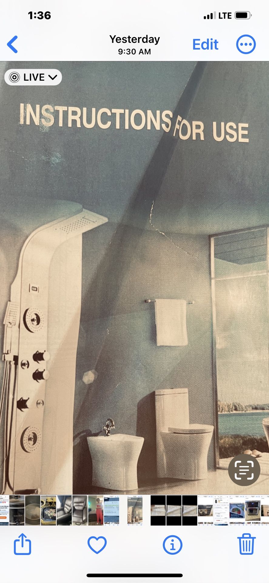 Modern Gold Shower Set Up. New