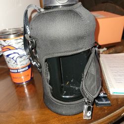 H2O Capsule 2.2 L Half Gallon Water Bottle W/Storage Sleeve And Covered Straw
