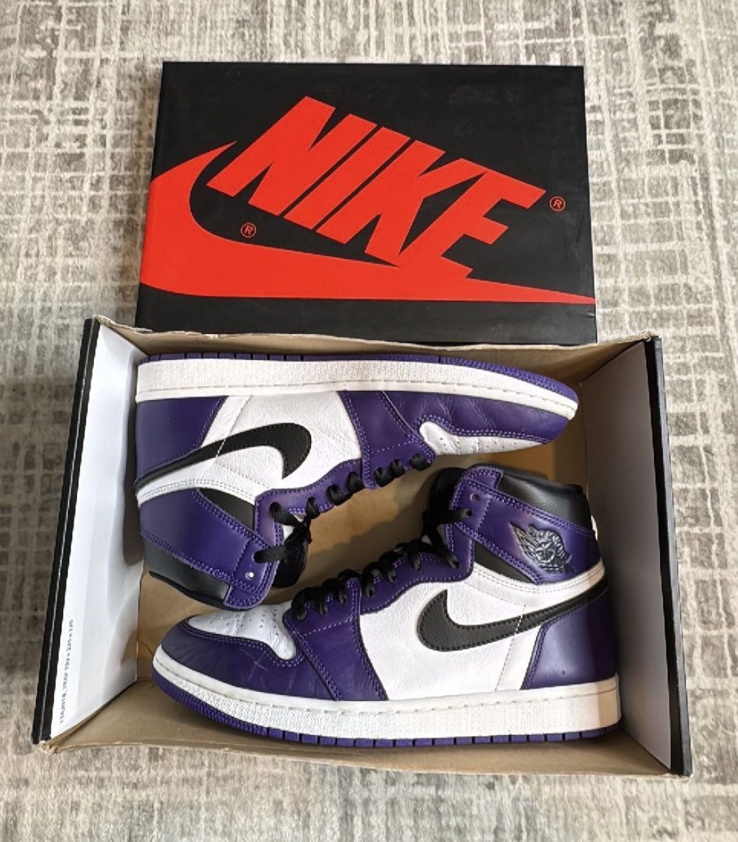 Jordan 1 Court Purple
