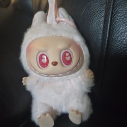 Labubu Have A Seat Dada Pink Toy Keychain Plush Valentine 