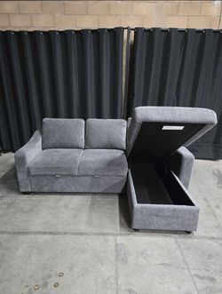 Coddle Aria Fabric Sleeper Sofa with Reversible Chaise *FREE DELIVERY 🚚* 