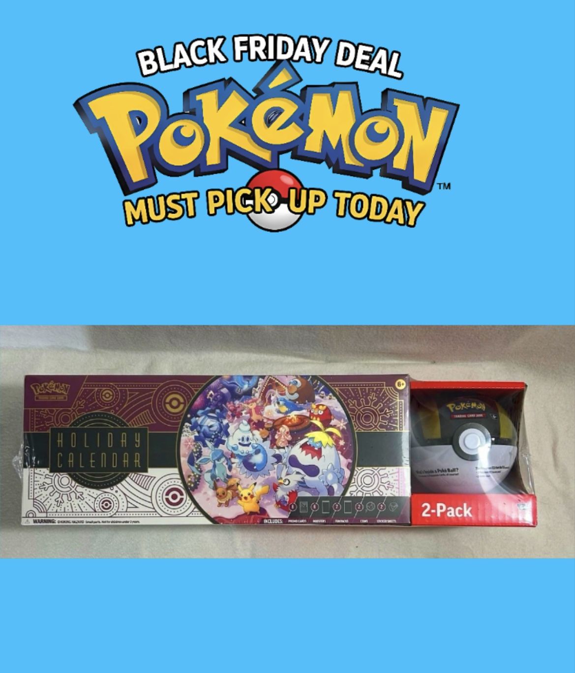 Pokemon TCG 2025 Holiday Calendar Ultra Ball Bundle Costco Exclusive