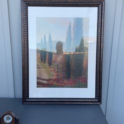 Framed Art Painting Large 45 1/4” By 35 1/2”