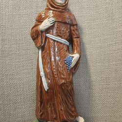 1983 Vintage Monk Ekkehard Christian Statue Figurine Religious Italy 