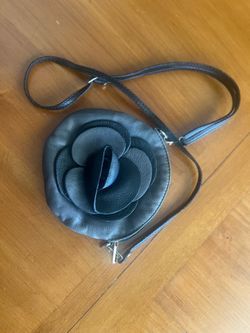 Handmade Renaissance Leather Rose Floral Crossbody Bag