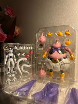 S.H.Figuarts Dragon Ball Z Frieza First Form + Majin Buu Bundle Complete Bandai Tamashii