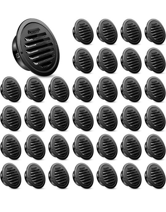 36 Pcs Stainless Steel Soffit Vents 4 Inch round Dryer Vent Cover with Mesh Scre