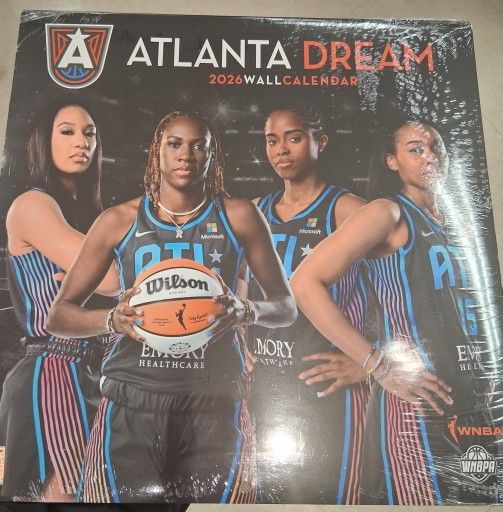 New WNBA Atlanta Dream 2026 Wall Calendar