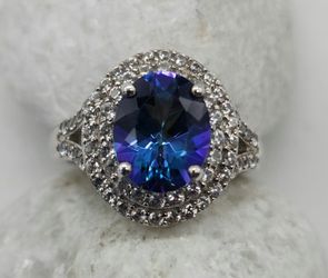 Periwinkle Petalite. Ring.