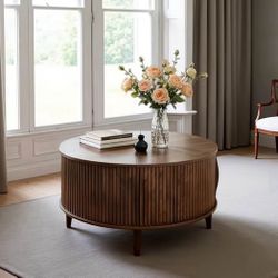 Modern Round Coffee Tables with Storage