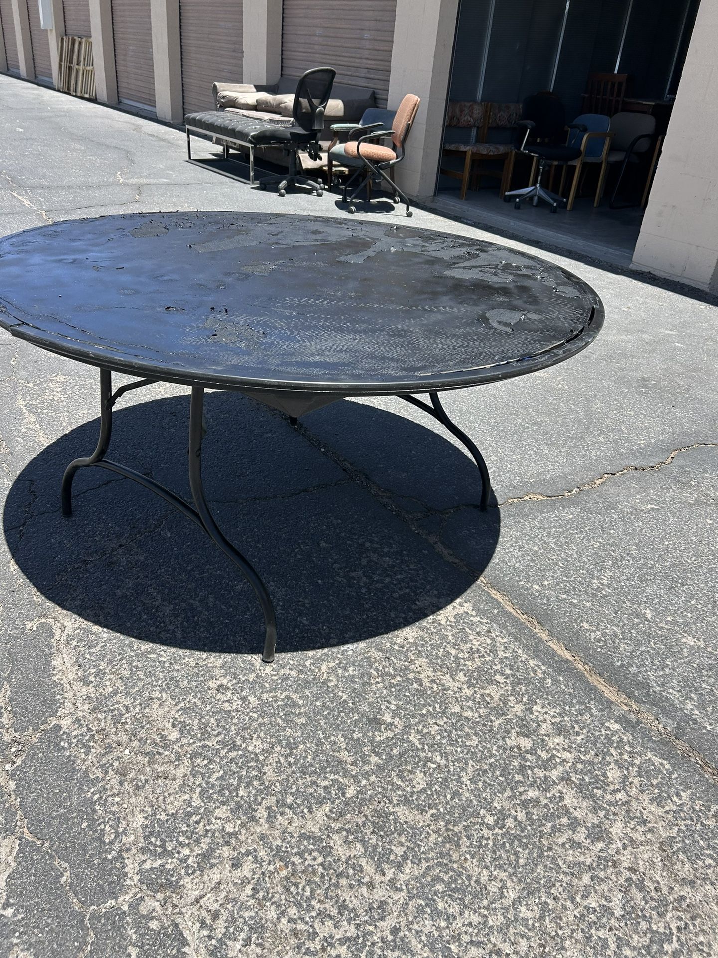 5’ X 5’ Round Foldable Table- $15