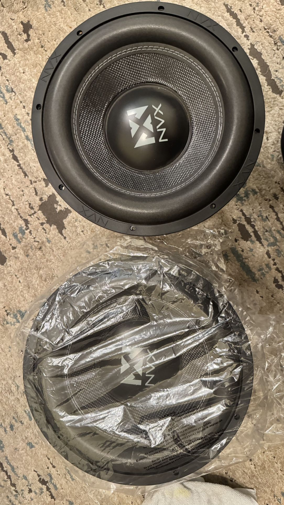 NVX SUBWOOFERS 12 Inch VCW122 Version 3 VCW122 2400W Peak (1200W RMS) 12" VC-Series Dual 2-Ohm Subwoofer