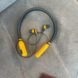 DeWalt 2 in 1 Heavy Duty Neckband Earbuds Wireless Headphones 