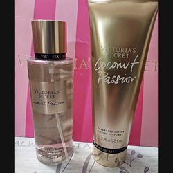 NEW Victoria's Secret COCONUT PASSION Fragrance Body Lotion 8oz And Fragrance! Duo for $23