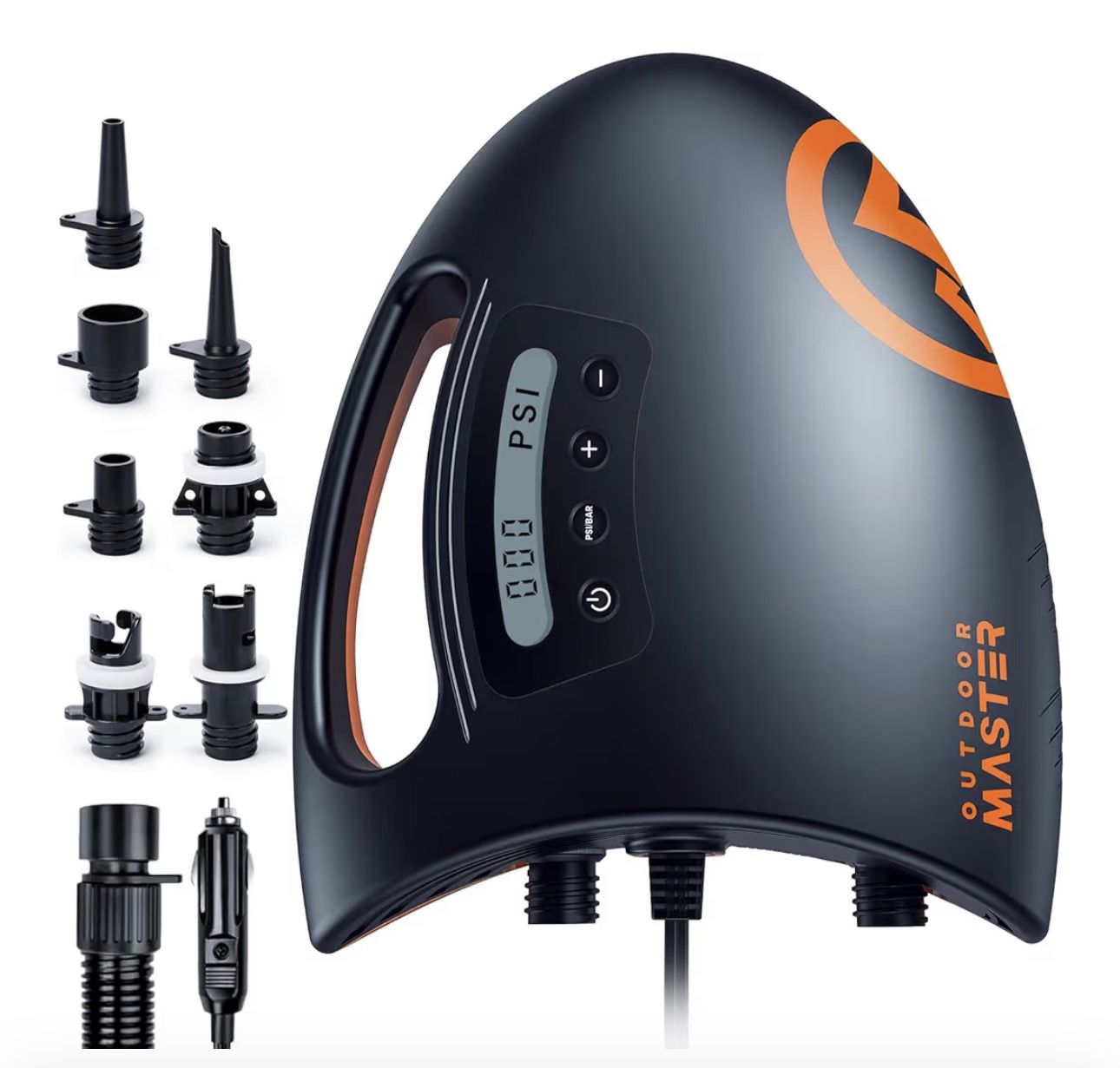 Bomba de Aire Eléctrica OutdoorMaster para Inflables (Paddle Board/Botes)