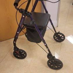 Brand New Walker With Seat And Hand Brake