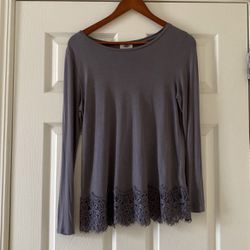 Old Navy Gray Long Sleeve Top