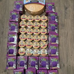 Super Mega Mystery Dumpling - Seashell Dumpling - Stuffed Bun Dumpling - Smush Mart Squishy Grape