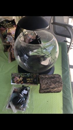 Heated habitat for reptiles or hermit crabs