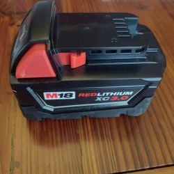 (1) GENUINE 18V Milwaukee 48-11-1828 3.0 AH Battery M18 XC Red Lithium 18 Volt, NEW  FIRM