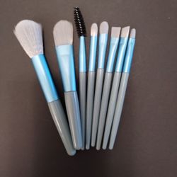 8 Piece Mini Brush Set (Blue)